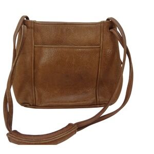 Altai Leather Crossbody Bag Brown Leather Shoulder Bag Made in USA